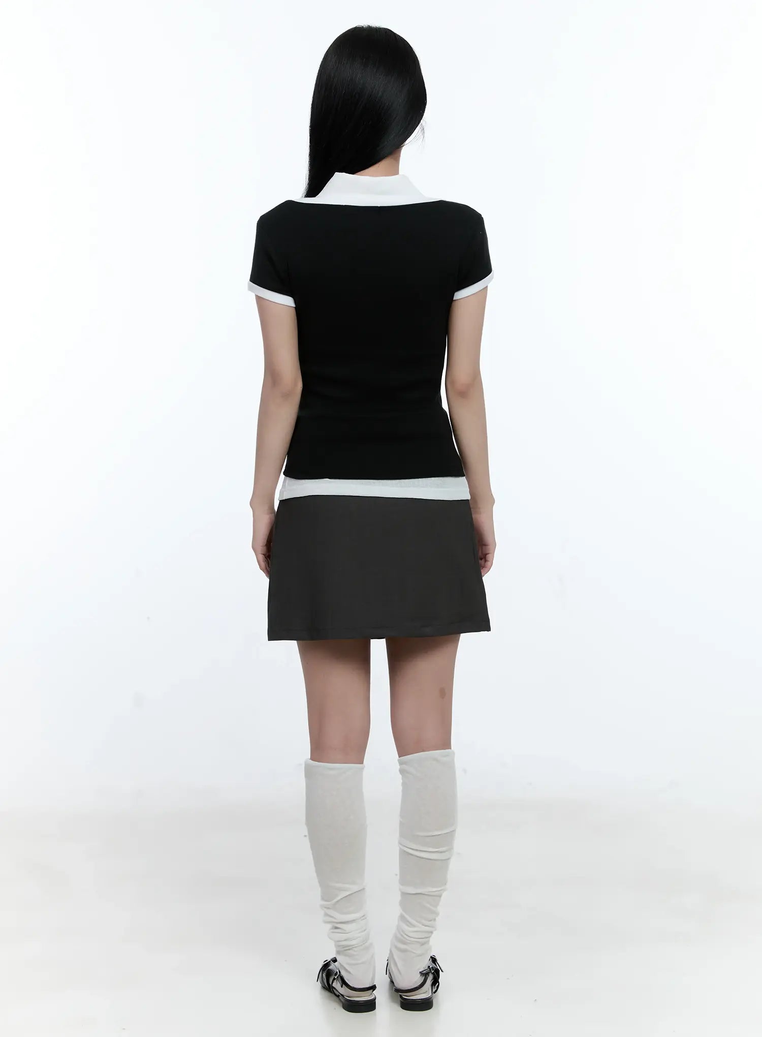 Slit Wrap Mini Skort CL530